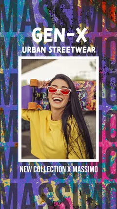 Multi-colored Urban Streetwear Carousel IG Story