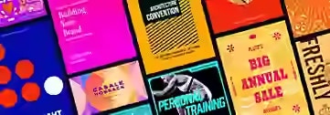 Adobe Expressのコンテンツの例